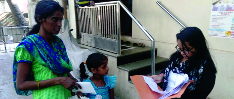 our little girl goes to school