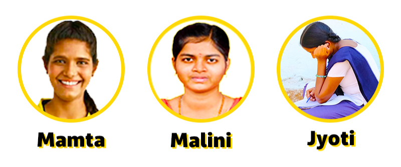 Mamta, Malini and Jyoti